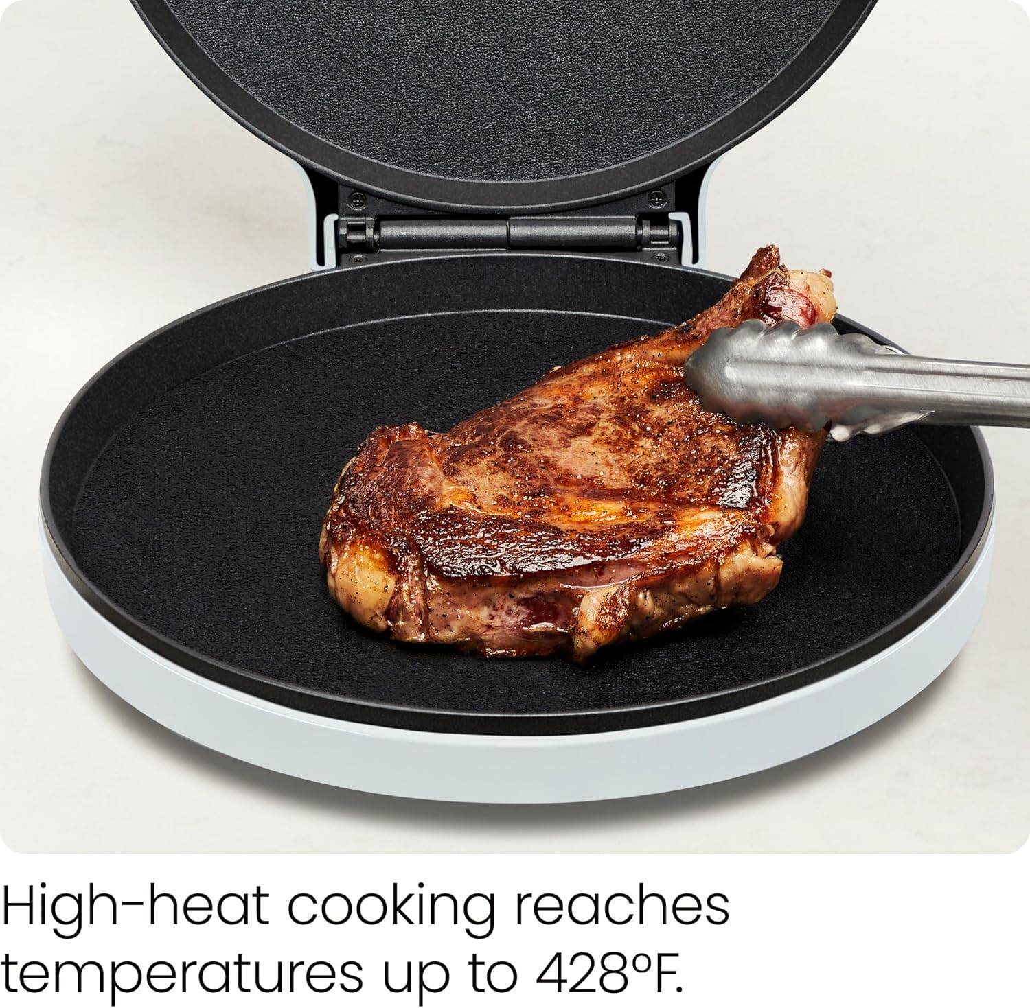 High-heat cooking reaches temperatures up to 428°F.
