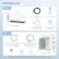 Package List
Box 1
- Indoor Unit: 7.91" x 31.18" x 11.5"
- 15ft Communication Wire
- Remote Control
- 6.5ft Drain Pipe Diameter: 0.67"
- Remote Control Holder
Box 2
- Outdoor Unit: 27.99" x 11.02" x 21.18"
- 13ft Copper Connection Pipe - Gas Pipe Diameter: 3/8"
- 13ft Copper Connection Pipe - Liquid Pipe Diameter: 1/4"
- Tape
- Putty
- Wall Cap
Note: the installation should be done only by professionals.