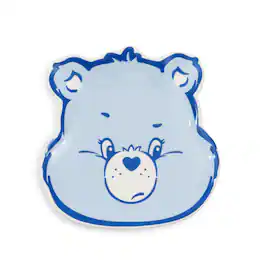 Silver Buffalo - Care Bears Grumpy Bear Face Sculpted Ceramic Trinket Tray Dish - Blue