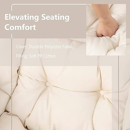 Elevating Seating Comfort: Cover: Durable Polyester Fabric, Filling: Soft PP Cotton