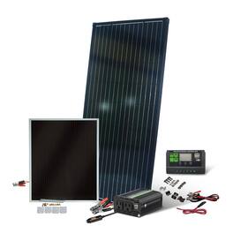 Nature Power - 215 Watt Complete Solar Panel Kit with 400 Watt Power Inverter