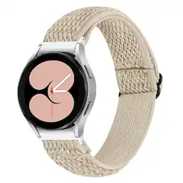 StrapsCo - Comfort Stretch Band Watch Strap For Samsung Galaxy Watch 7 - Beige