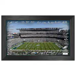 Highland Mint - Philadelphia Eagles 12" x 20" 2024 Signature Gridiron Panoramic Framed Photo - Multicolor