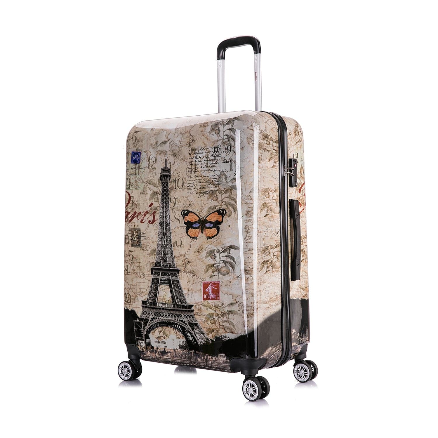 "InUSA - Prints Lightweight Hardside Spinner Luggage 28"" - PARIS" price history on PriceWatchPro