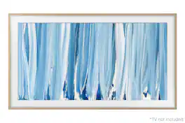 Samsung - 50" The Frame Customizable Bezel - Modern - Teak