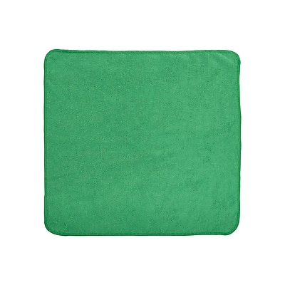 Front. HYGEN - HYGEN r-40 Recycled Microfiber Cleaning Cloths, 16" x 16", Green, 24/Pack (1820582) - Green.