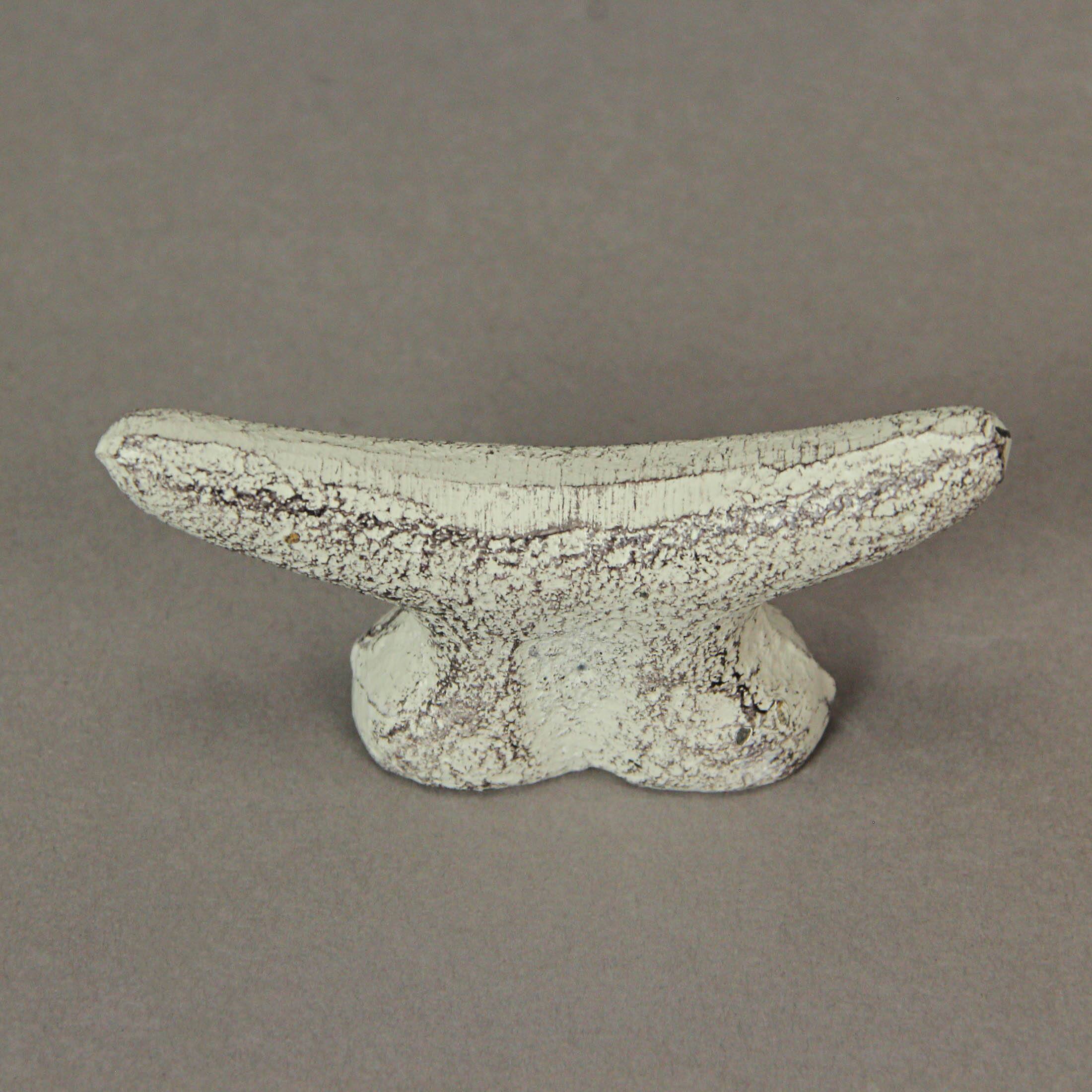 Alt View 6. Zeckos - 2.5 In Cast Iron White Nautical Cleat Drawer Pulls Cabinet Knobs Set of 6 - Off-white.