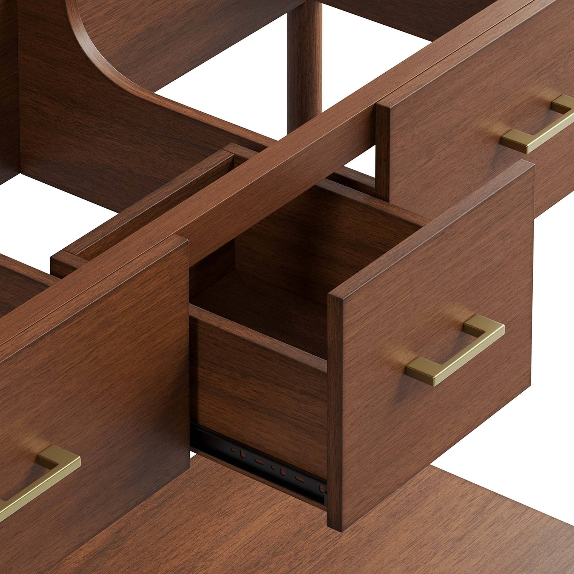 Alt View 6. Modway - Zaire Bathroom Cabinet Basin Not Included by Modway - Walnut.