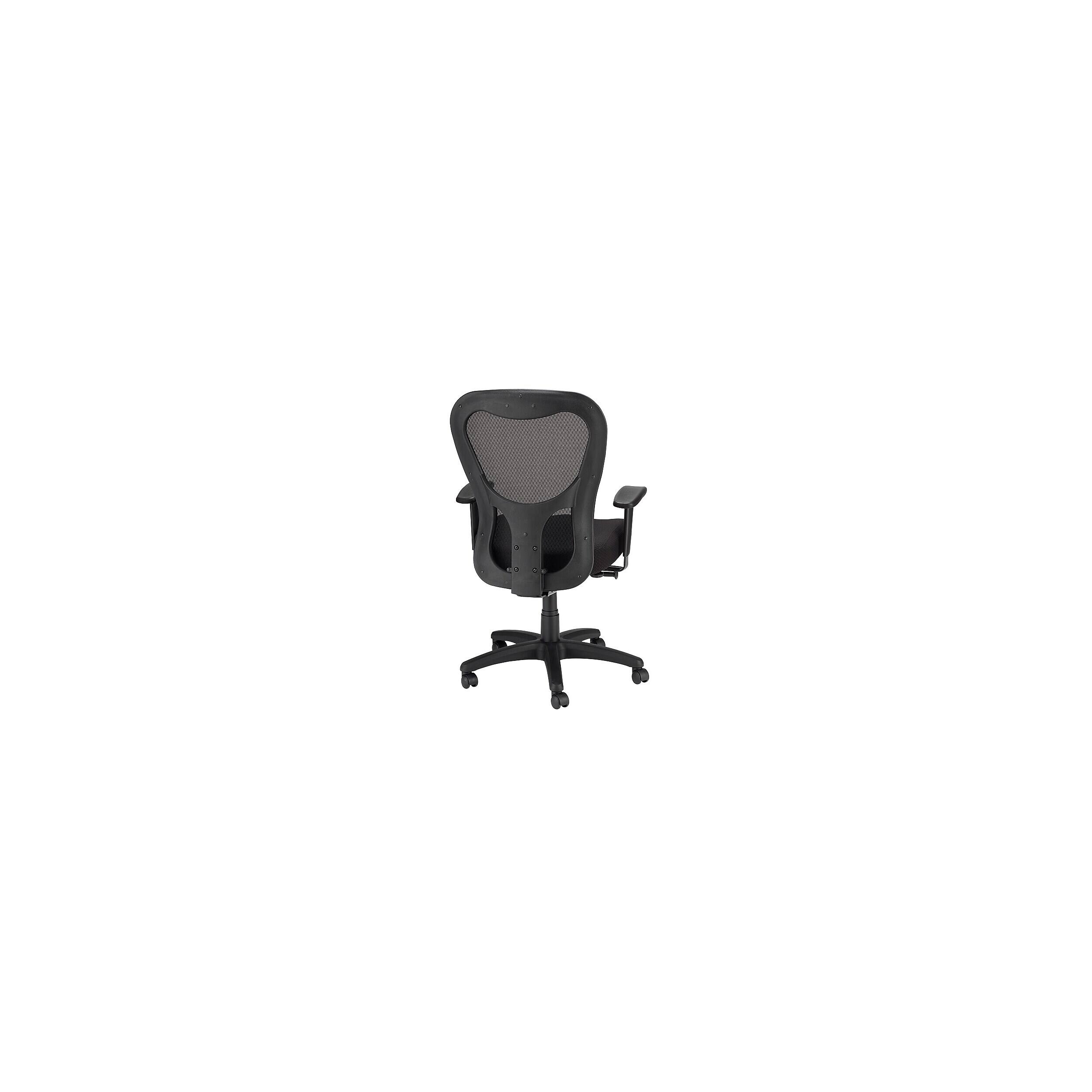 Alt View 3. Tempur-Pedic - Ergonomic Fabric/Mesh Swivel Task Chair, Black (TP9000-C-BLK) - Black.