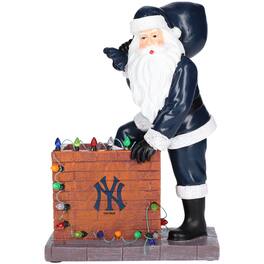 The Memory Company - New York Yankees 8'' Up on the Rooftop Santa Figurine - Multicolor