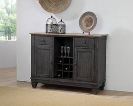 Kings Brand Furniture - Alleyton Console Table - Charcoal