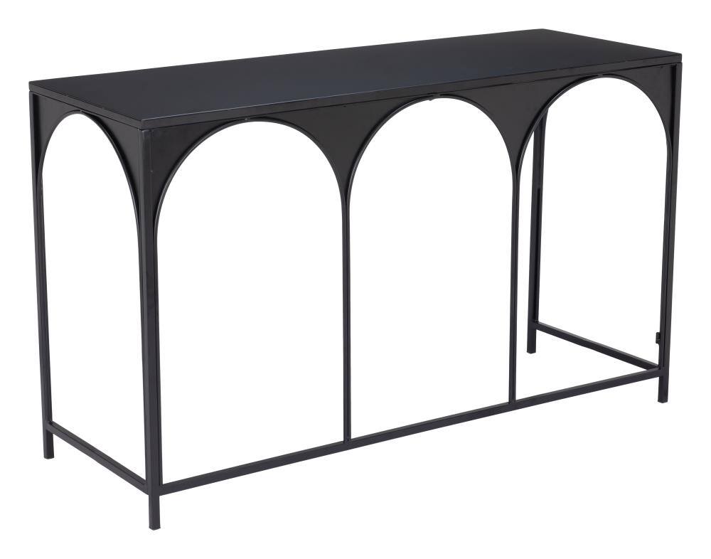Front. Hivvago - Loriet Console Table Black - Black.
