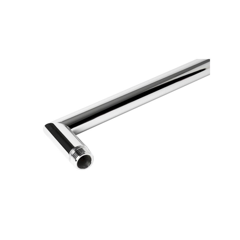 Back. Alfi - Polished Chrome 16" Round Shower Arm - Silver.