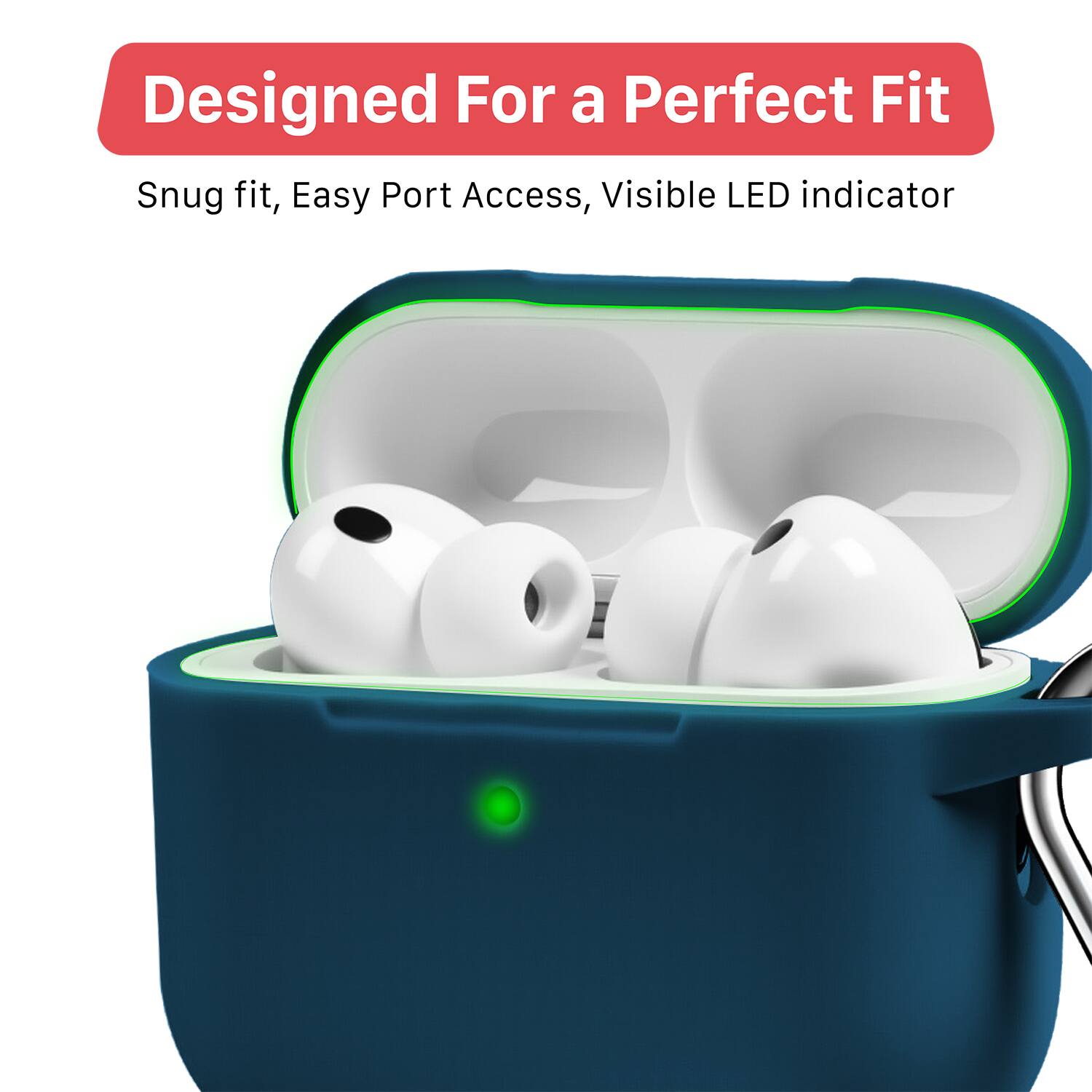 Designed For a Perfect Fit  
Snug fit, Easy Port Access, Visible LED indicator