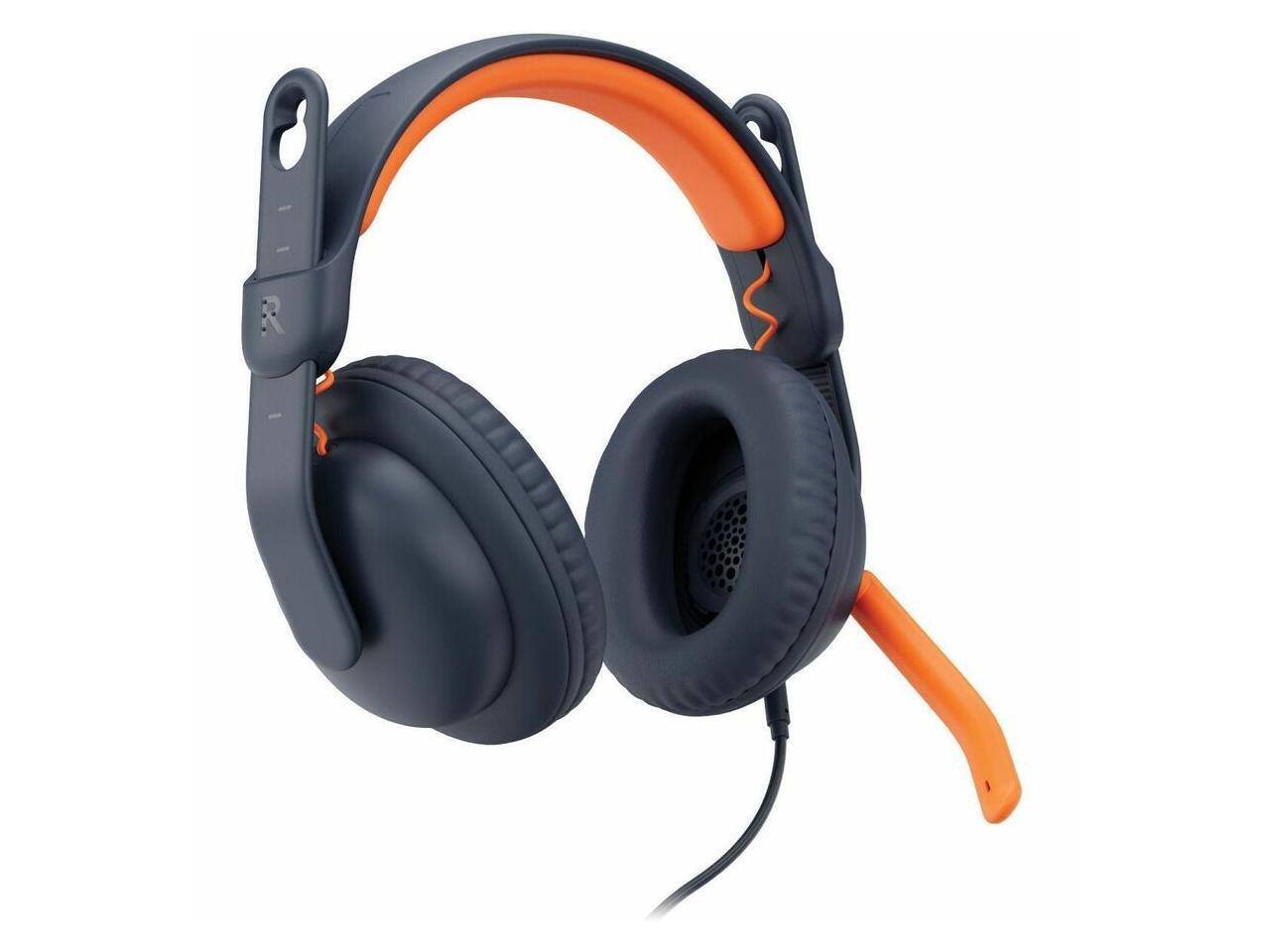Alt View 2. Logitech - Logitech Zone Learn Wired Headsets for Learners, Stereo, USB C, 3.5mm, Over the Head, Omni-directional Microphone - Unknown.