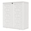 Front. Yardgrace - 37 Inch Outdoor Storage Shed Weather Resistance, Horizontal Outdoor Storage Box Cabinet for Garden, Patios, Backyards - White.