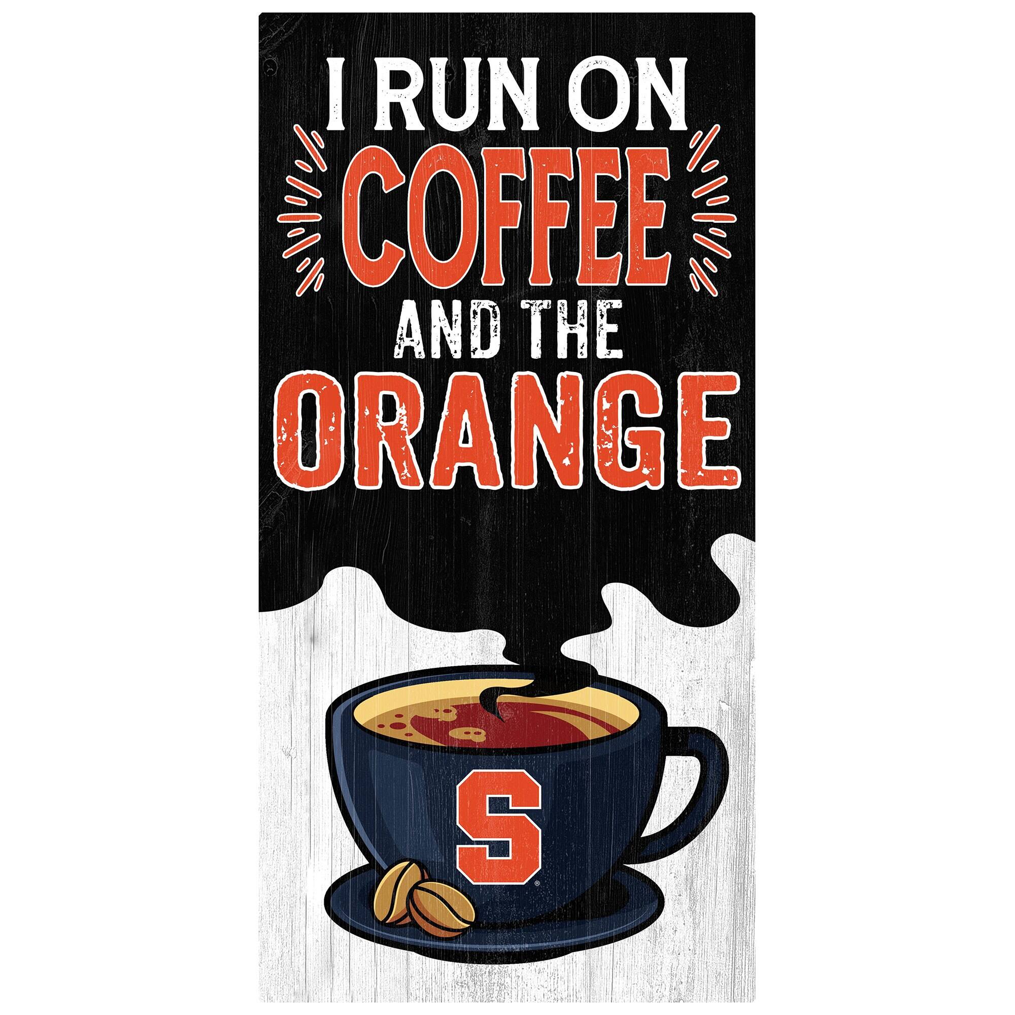 Syracuse Orange 6" x 12" Coffee Wall Art