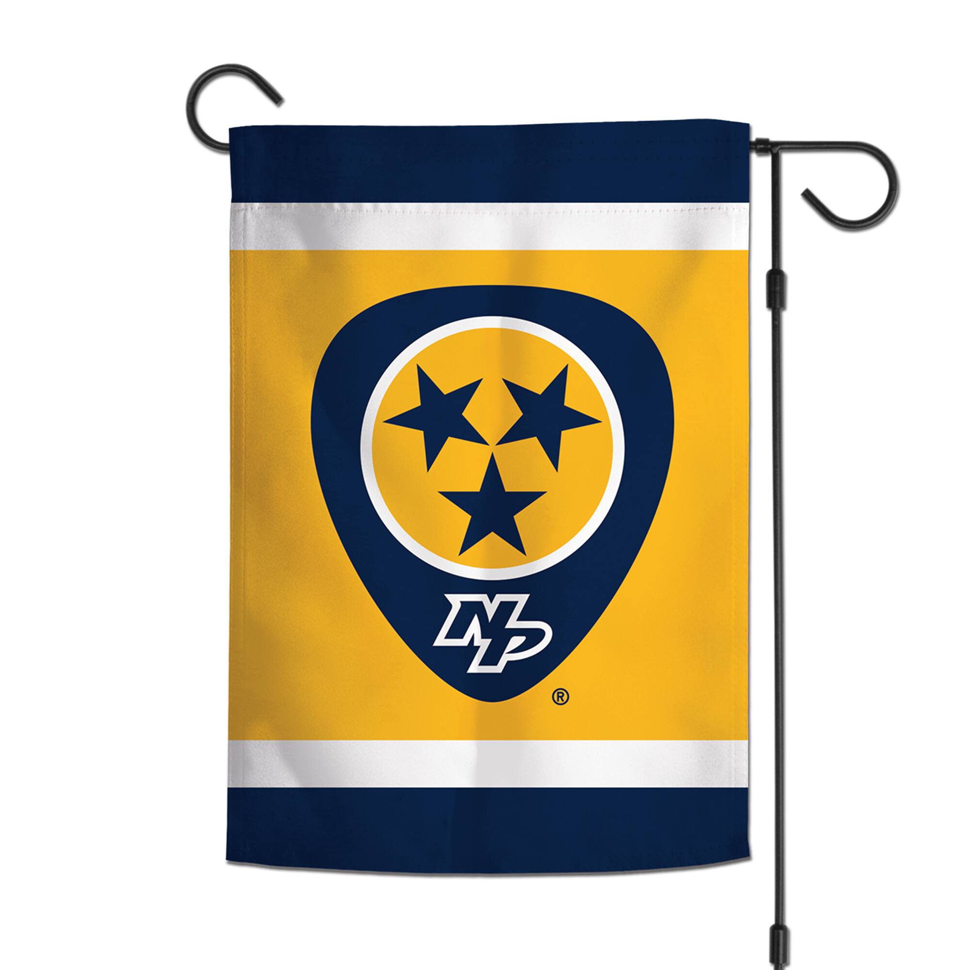 Alt View 1. WinCraft - Nashville Predators 12" x 18" Double-Sided Garden Flag - Multicolor.