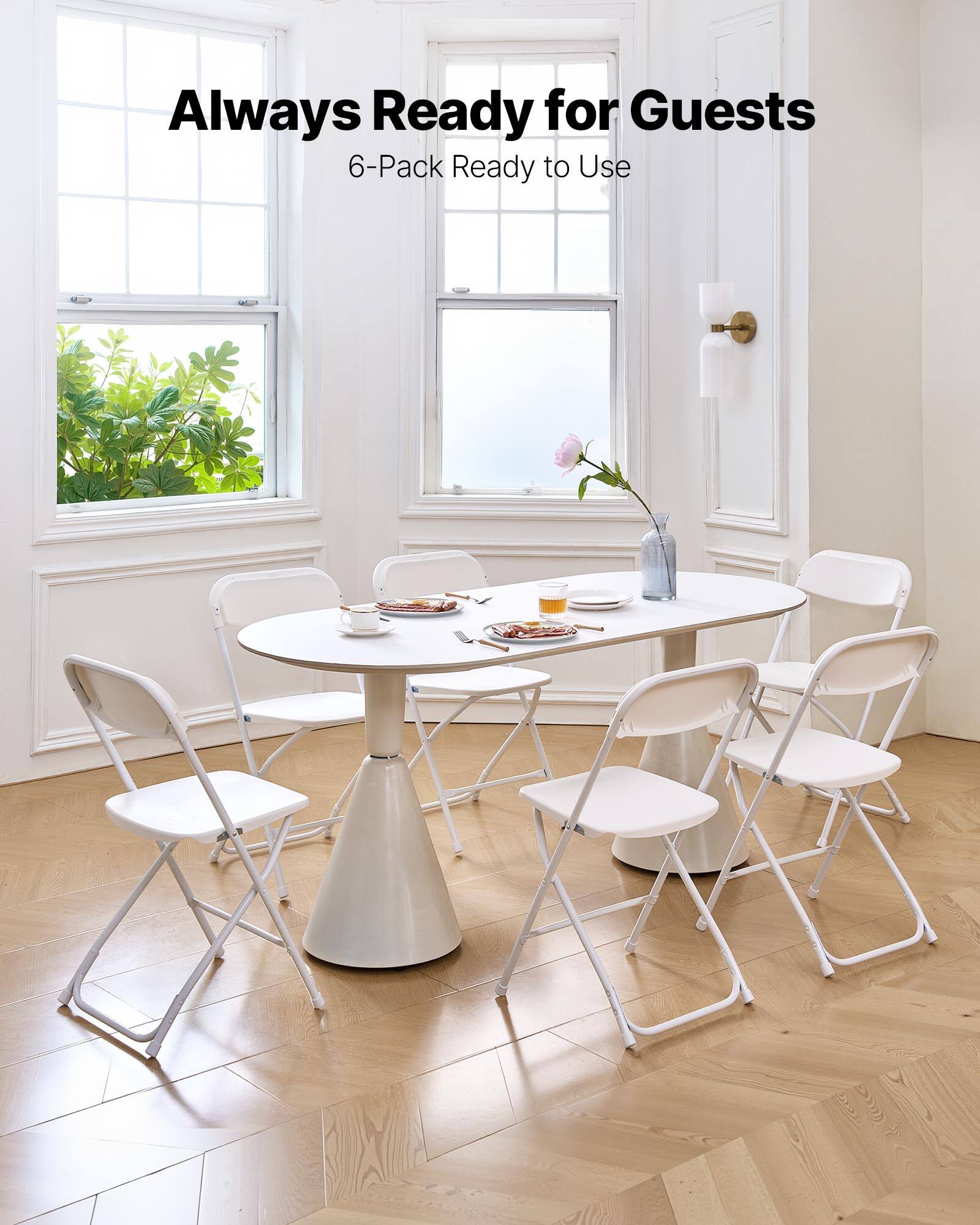 Always Ready for Guests  
6-Pack Ready to Use