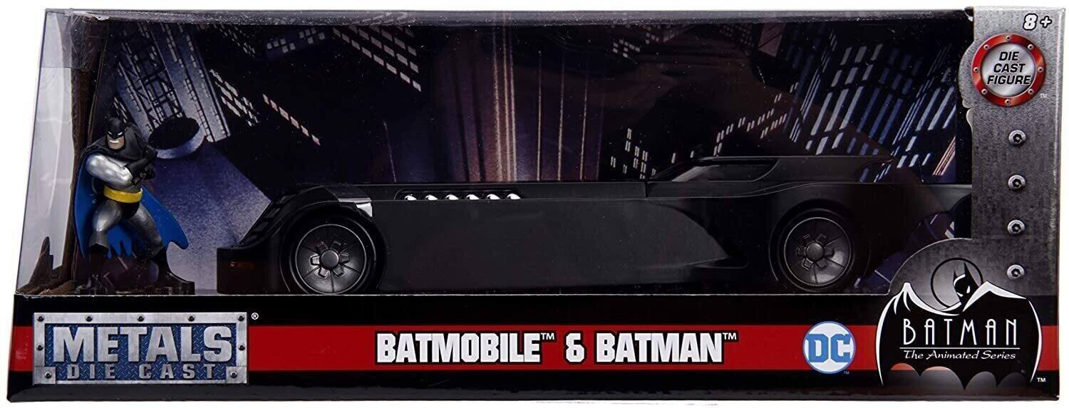 8+ DIE CAST FIGURE METALS DIE CAST TM BATMOBILE & BATMAN DC BATMAN The Animated Series TM