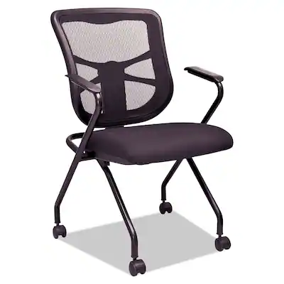 Alera REMOVE Elusion Mesh Nesting Chairs with Padded Arms