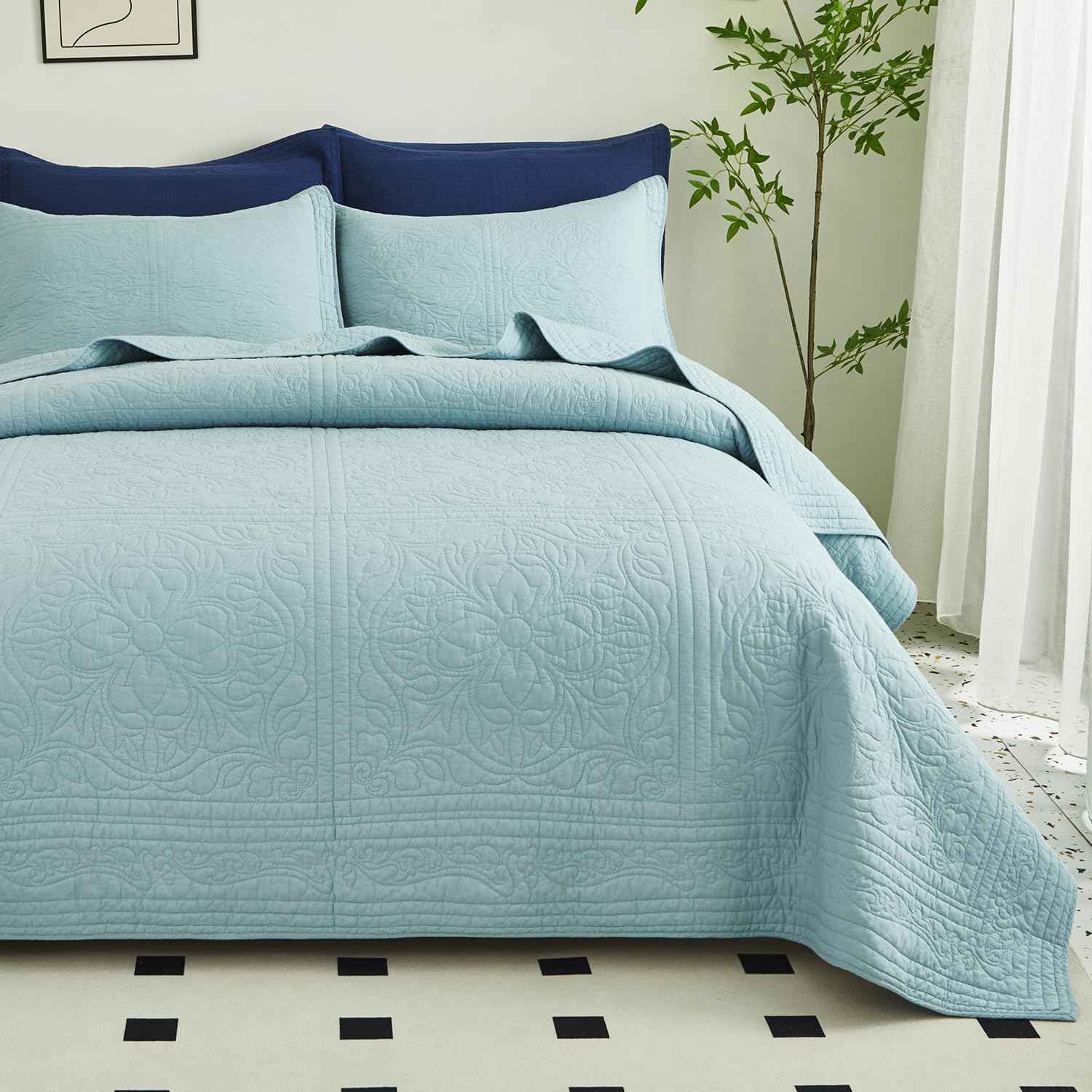 Light Blue-King 106''x98''