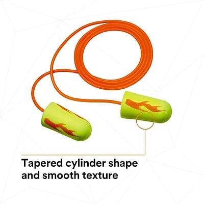 Tapered cylinder shape and smooth texture