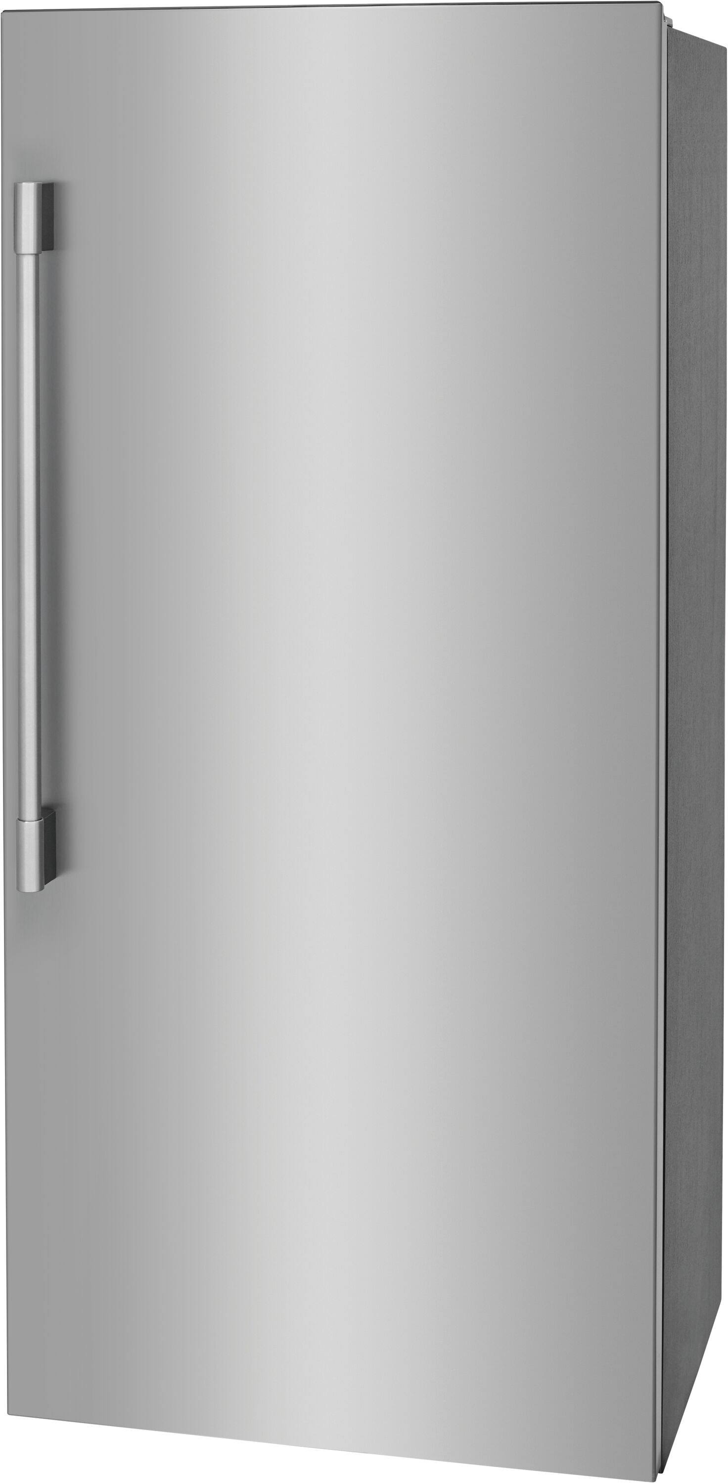 Alt View 9. Frigidaire - 19 Cu. Ft. Single-Door Refrigerator - Stainless Steel.