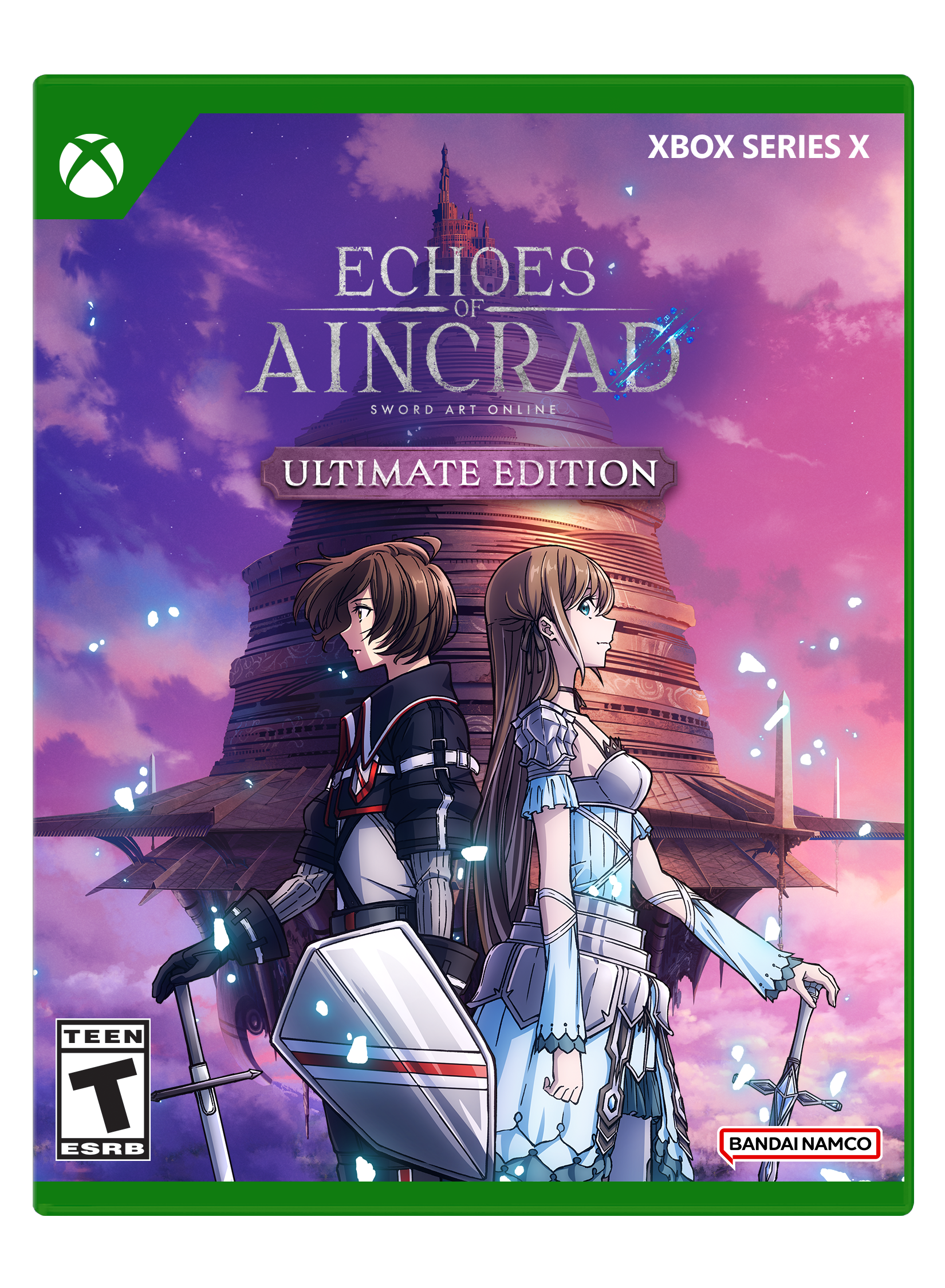 XBOX SERIES X  
ECHOES OF AINCRADE  
SWORD ART ONLINE  
ULTIMATE EDITION  
TEEN T ESRB  
BANDAI NAMCO