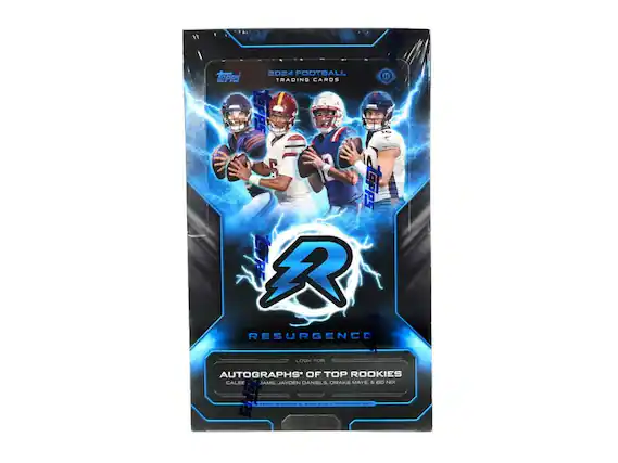 2024 FOOTBALL TOPPS H TRADING CARDS OPps 5 LPS R RESURGENCE LOOK FOR AUTOGRAPHS* OF TOP ROOKIES CALEE JAMS JAYDEN DANIELS ORAKE MAYE & DO NIX
