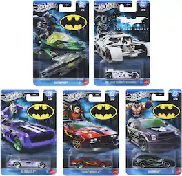 Mattel - Hot Wheels 1:64 Silver Series Batman 10-Piece S Assortment (DC) - COLLECTIBLES - Multicolor