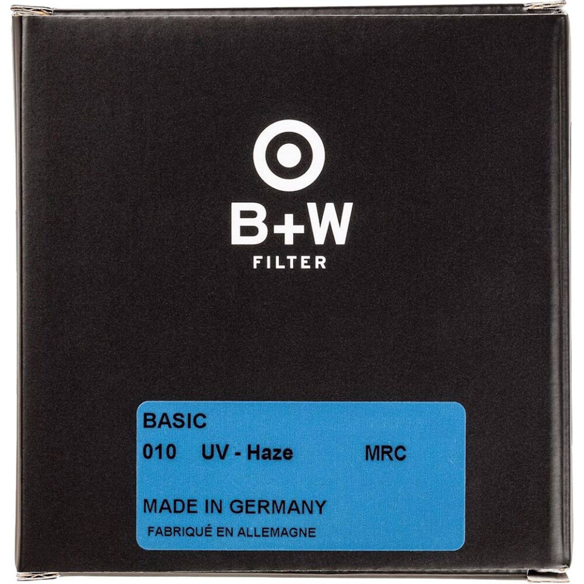 B+W FILTER BASIC 010 UV - Haze MRC MADE IN GERMANY FABRIQUÉ EN ALLEMAGNE