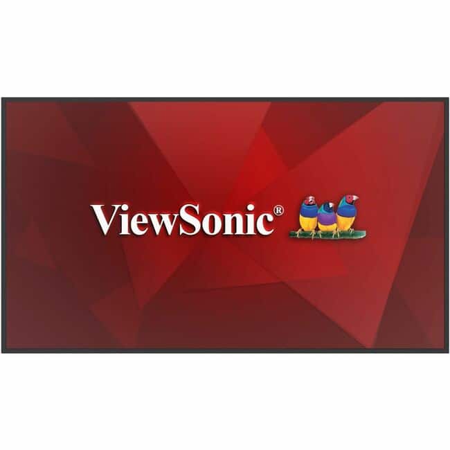 ViewSonic - CDE4331 43 Inch 4K UHD Commercial Display with 500-nit Brightness, 5000:1 Contrast Ratio, 8GB RAM, 32GB - Black