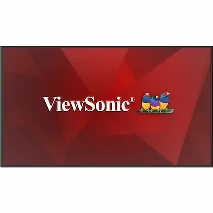 Front. ViewSonic - ViewSonic CDE4331 43 Inch 4K UHD Commercial Display with 500-nit Brightness, 5000:1 Contrast Ratio, 8GB RAM, 32GB - Black.
