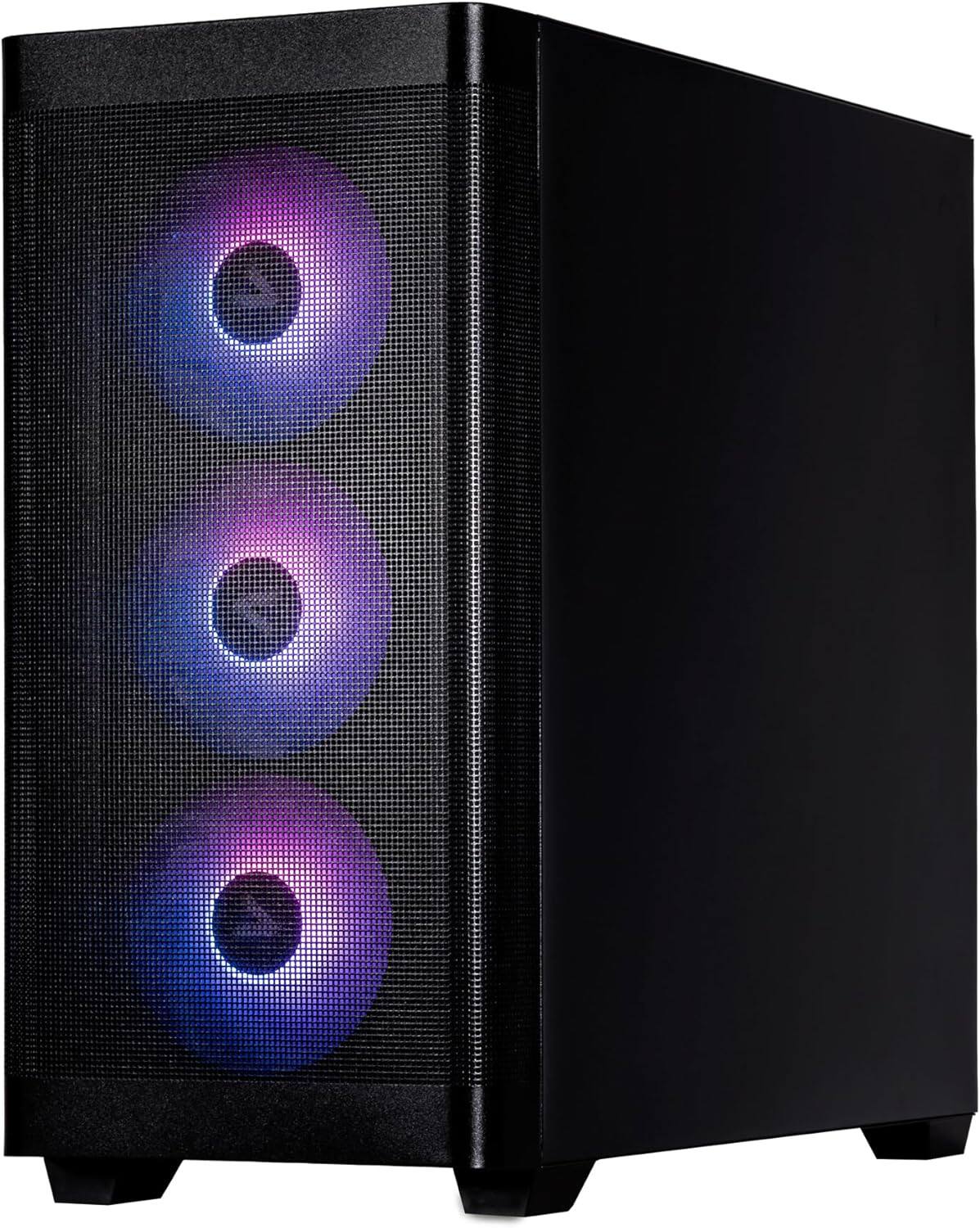 Alt View 1. Velztorm - Velztorm Pilum Z2 Gaming Desktop PC (AMD Ryzen 7 5700X, GeForce RTX 5060, 32GB DDR4 RAM, 1TB PCIe SSD, Windows 11 Home - Black.