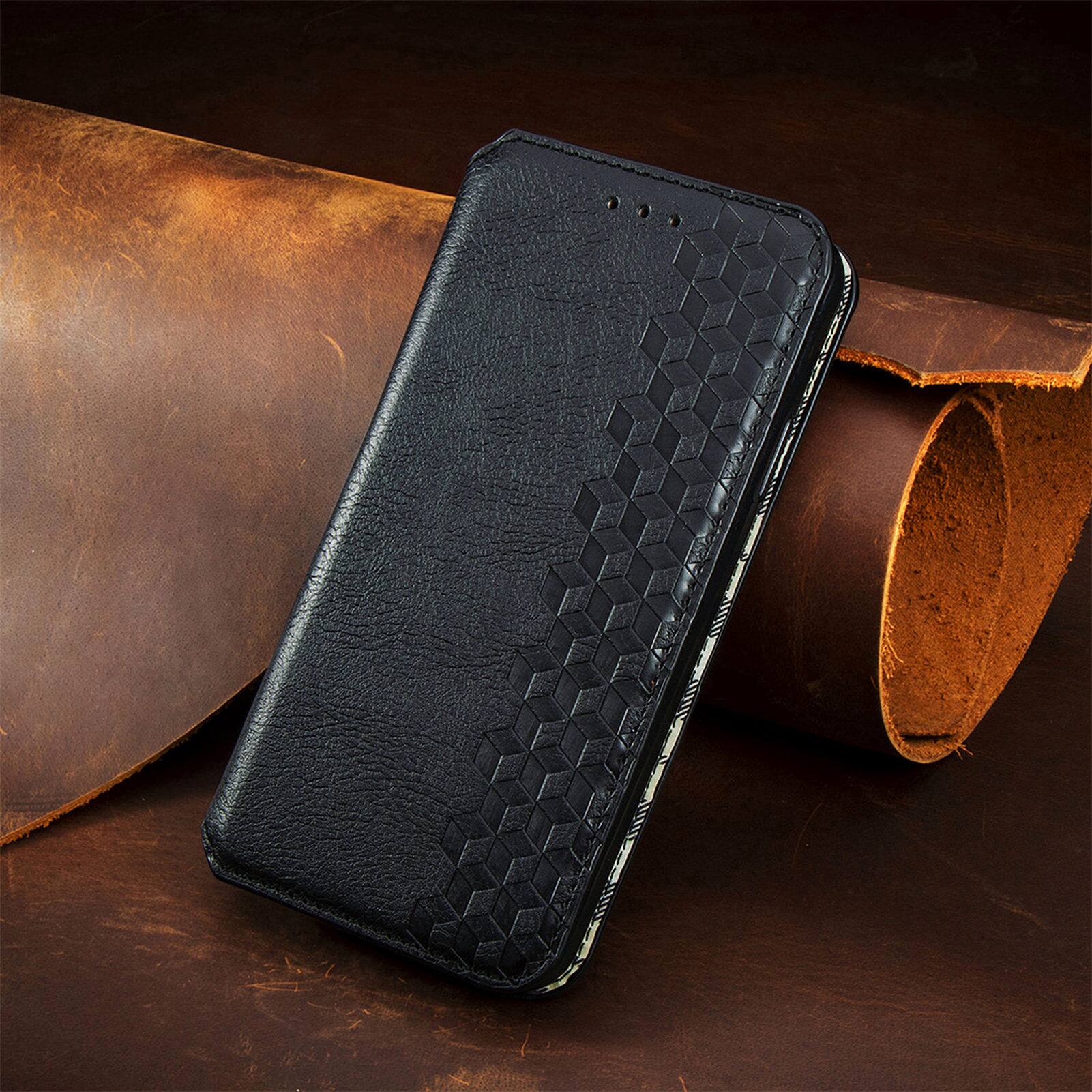 Alt View 1. Dteck - Magnetic Wallet Case For Samsung Galaxy S26 Ultra, Shockproof PU Leather Flip Folio RFID Blocking Card Cover - Black.