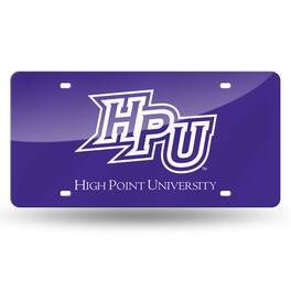Rico Industries - High Point Panthers Purple Mirrored Laser Cut License Plate Laser Tag - Multi
