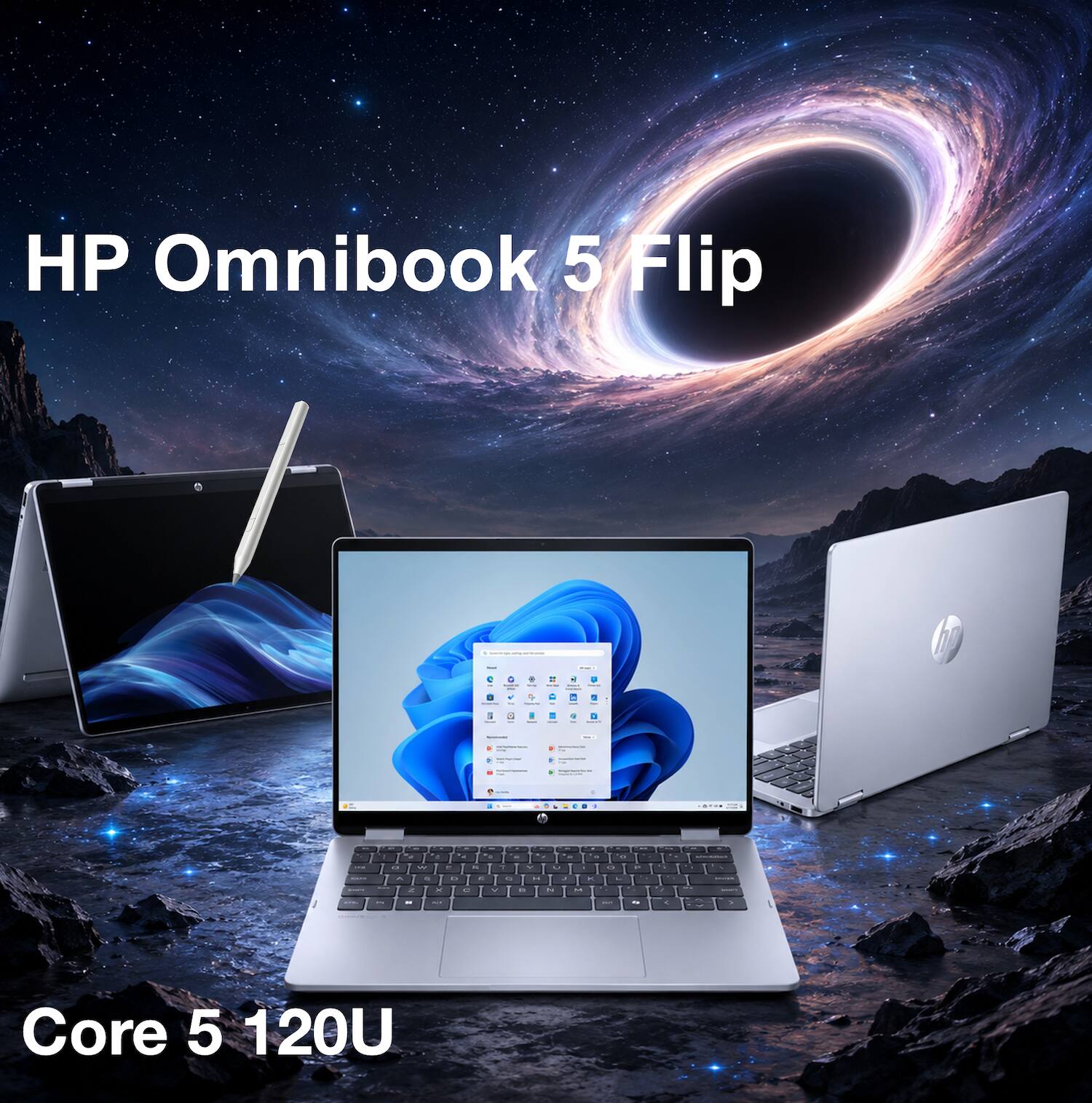 HP Omnibook 5 Flip  
Core 5 120U