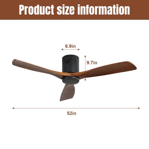 Product size information: 6.9in, 9.7in, 52in