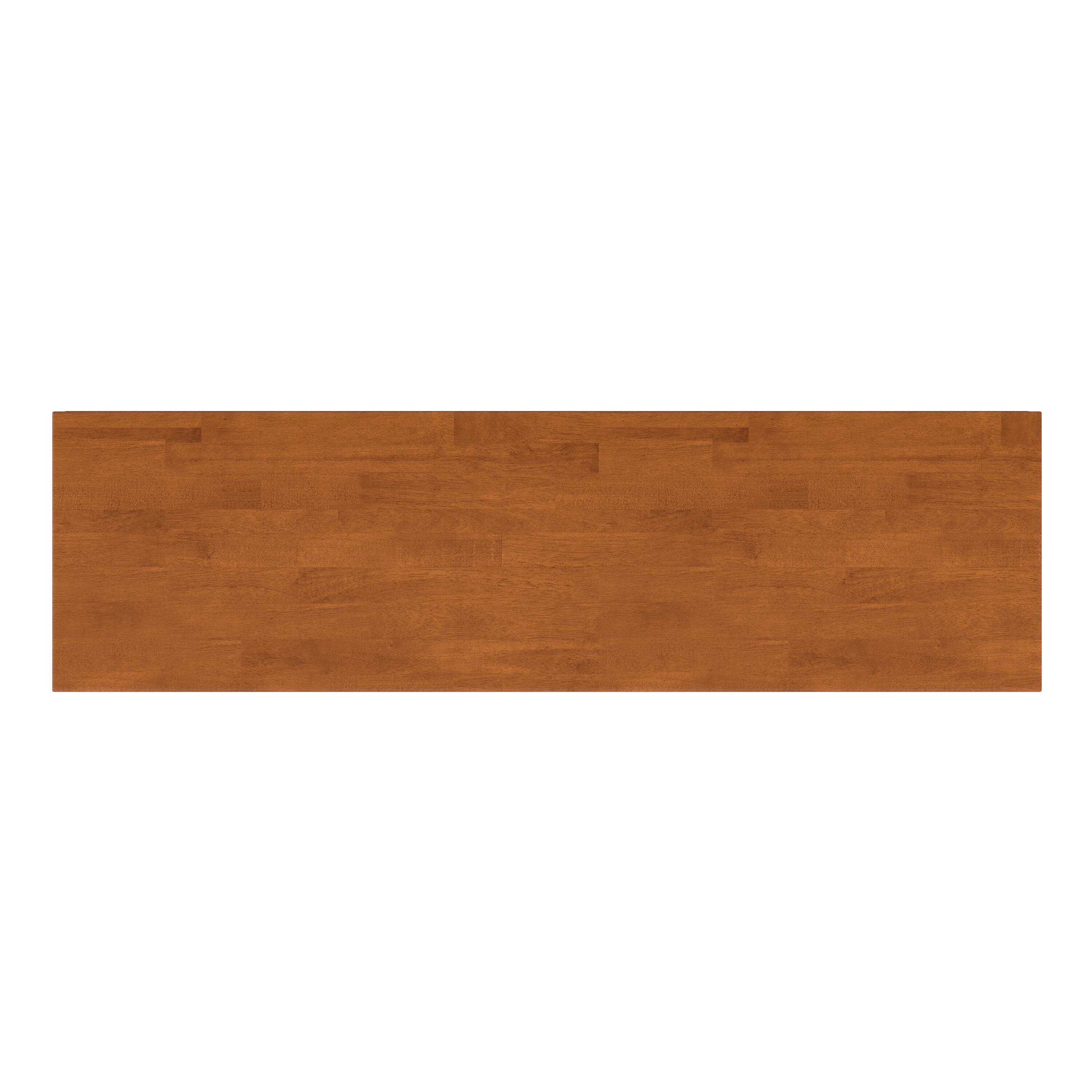 Alt View 1. Simpli Home - Harper 60 inch Wide Solid Hardwood Mid-Century Sideboard Buffet in Teak Brown - Teak Brown.