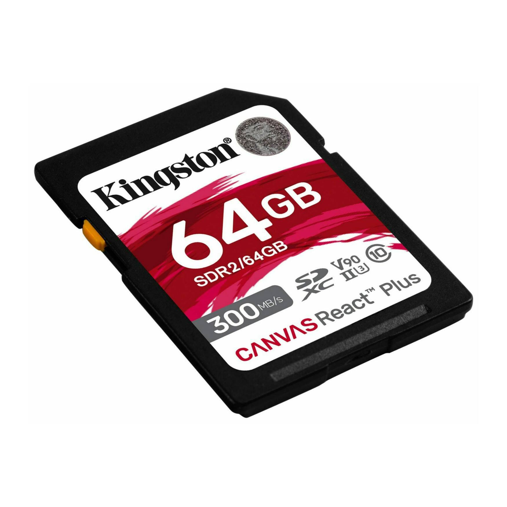Kingston 64GB SDR2/64GB V90 U3 XC Plus 300 MB/s CANVAS React