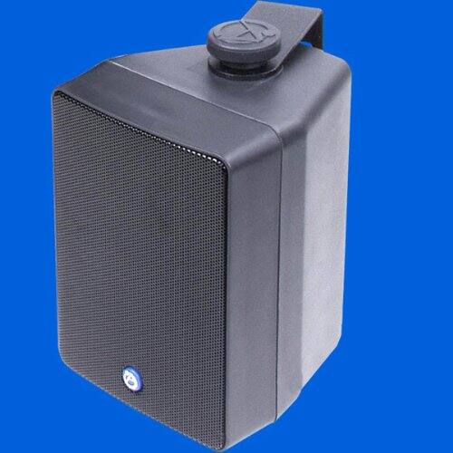 Front. Atlas Sound - 4" 2-Way Weather Resistant Speaker System With 70.7V/100V-16W Transformer - Black.