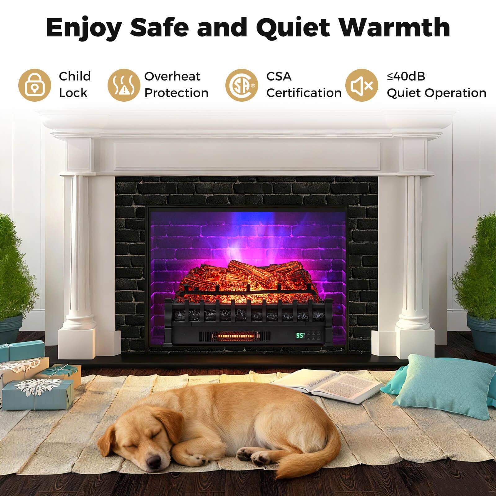 Enjoy Safe and Quiet Warmth

- Child Lock
- Overheat Protection
- CSA Certification
- ≤40dB Quiet Operation
