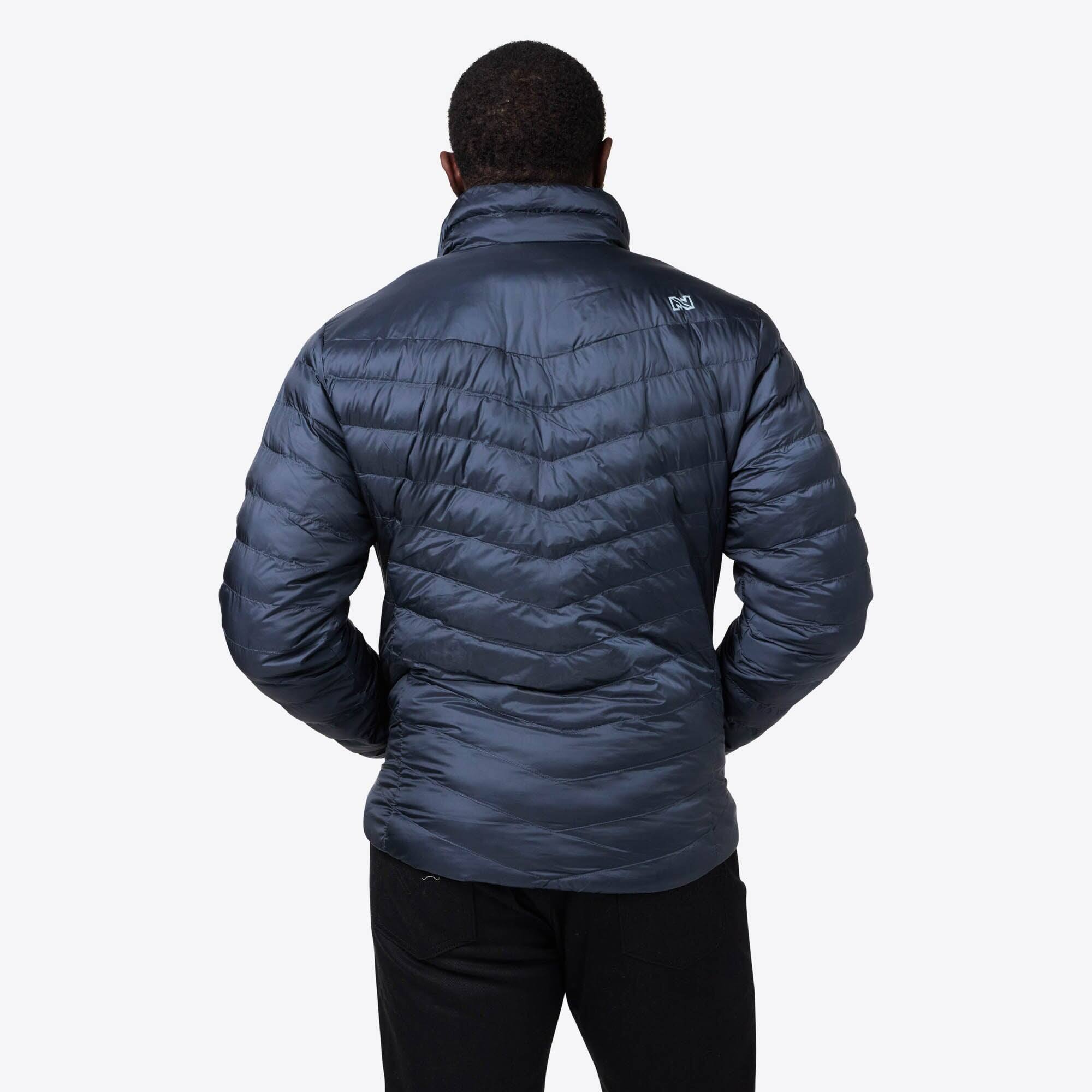 Back. Mobile Warming - Men's Backcountry Xtera Heated Jacket - Arctic Blue.