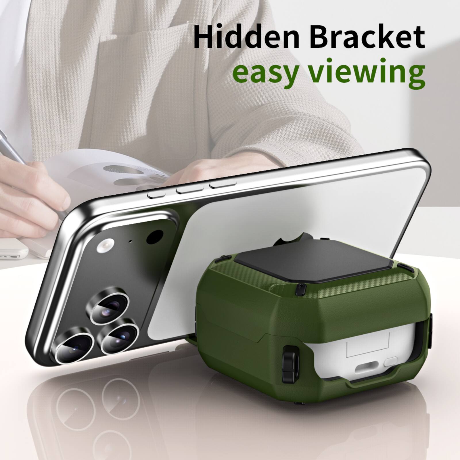 Hidden Bracket  
easy viewing