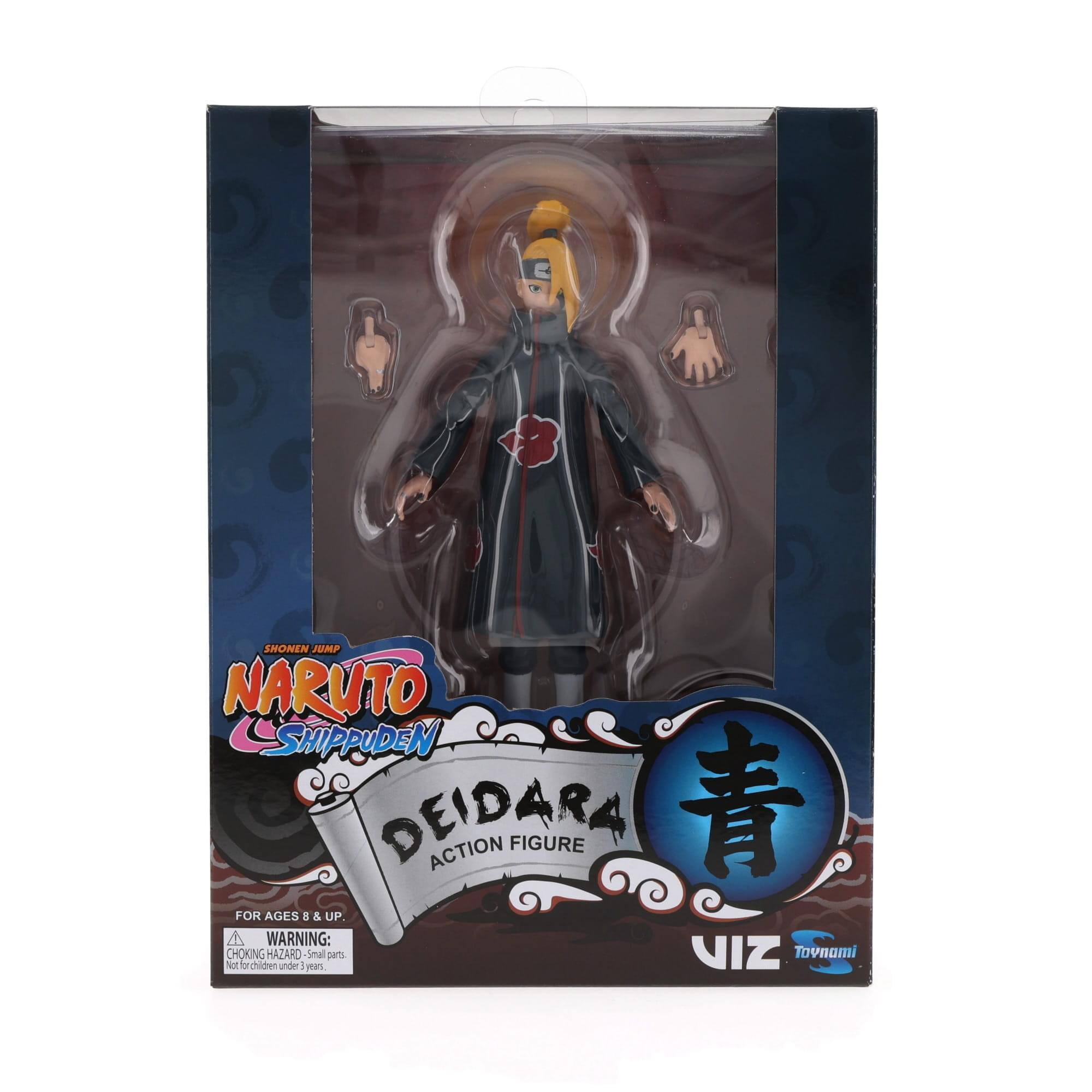 SHONEN JUMP NARUTO SHIPPUDEN DEIDARA ACTION FIGURE FOR AGES 5 & UP WARNING: CHOKING HAZARD Small parts. Not for children under 3 years.