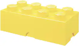 Room Copenhagen - LEGO Storage Brick with 8 Knobs, Cool Yellow - COLLECTIBLES - Multicolor