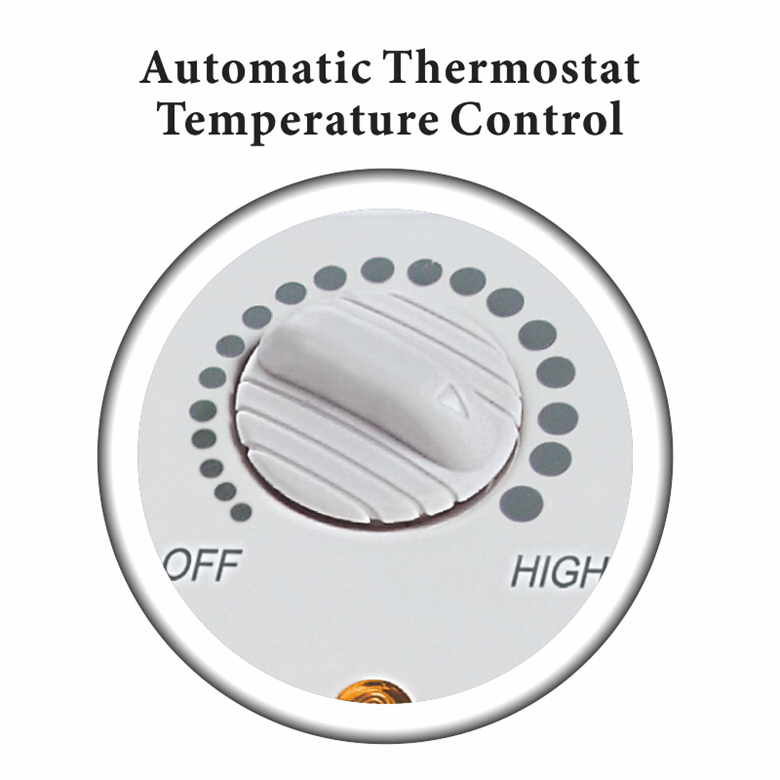 Automatic Thermostat Temperature Control
OFF
HIGH