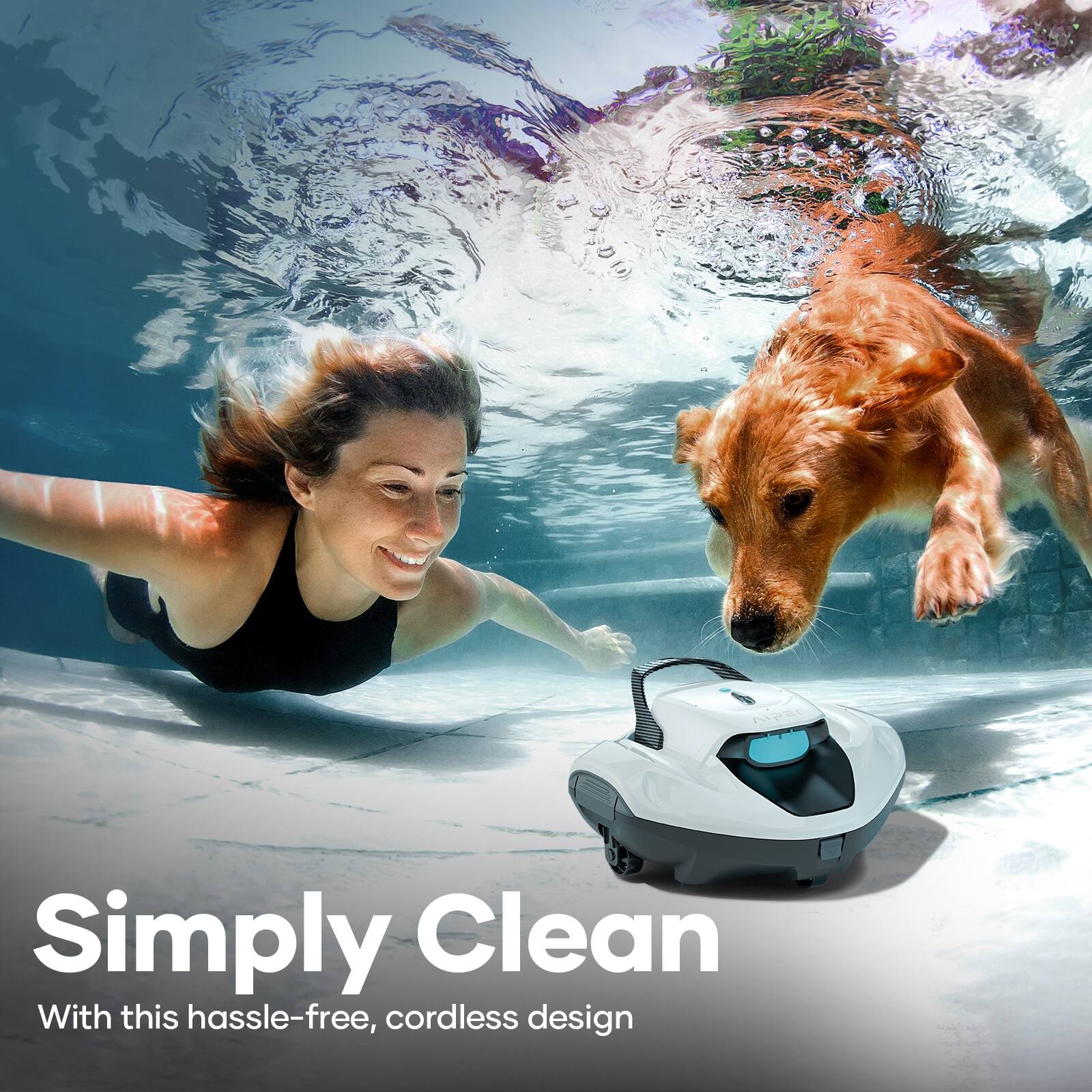 Simply Clean  
With this hassle-free, cordless design