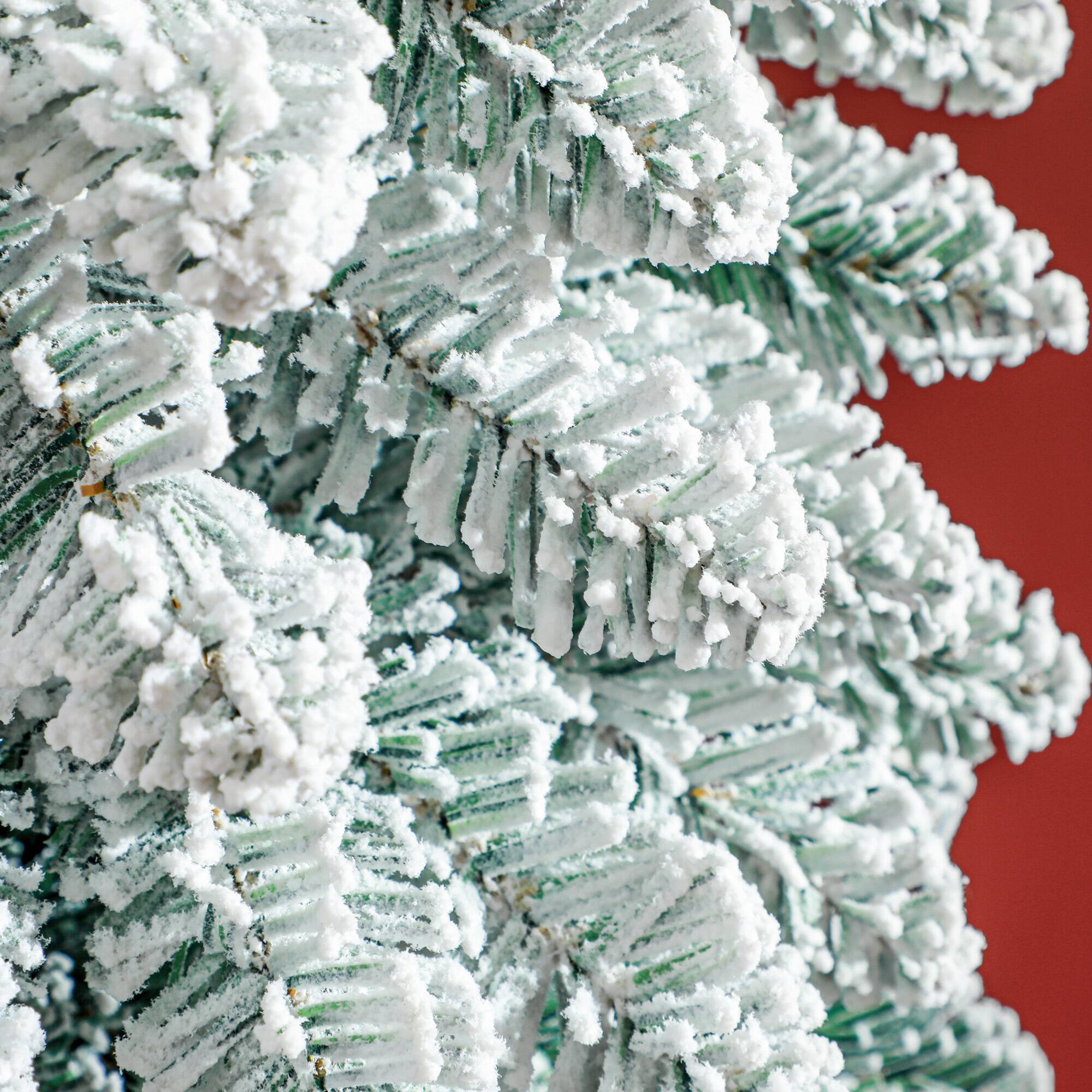 Alt View 8. Homcom - Tall Unlit Slim Pencil Xmas Tree - green.